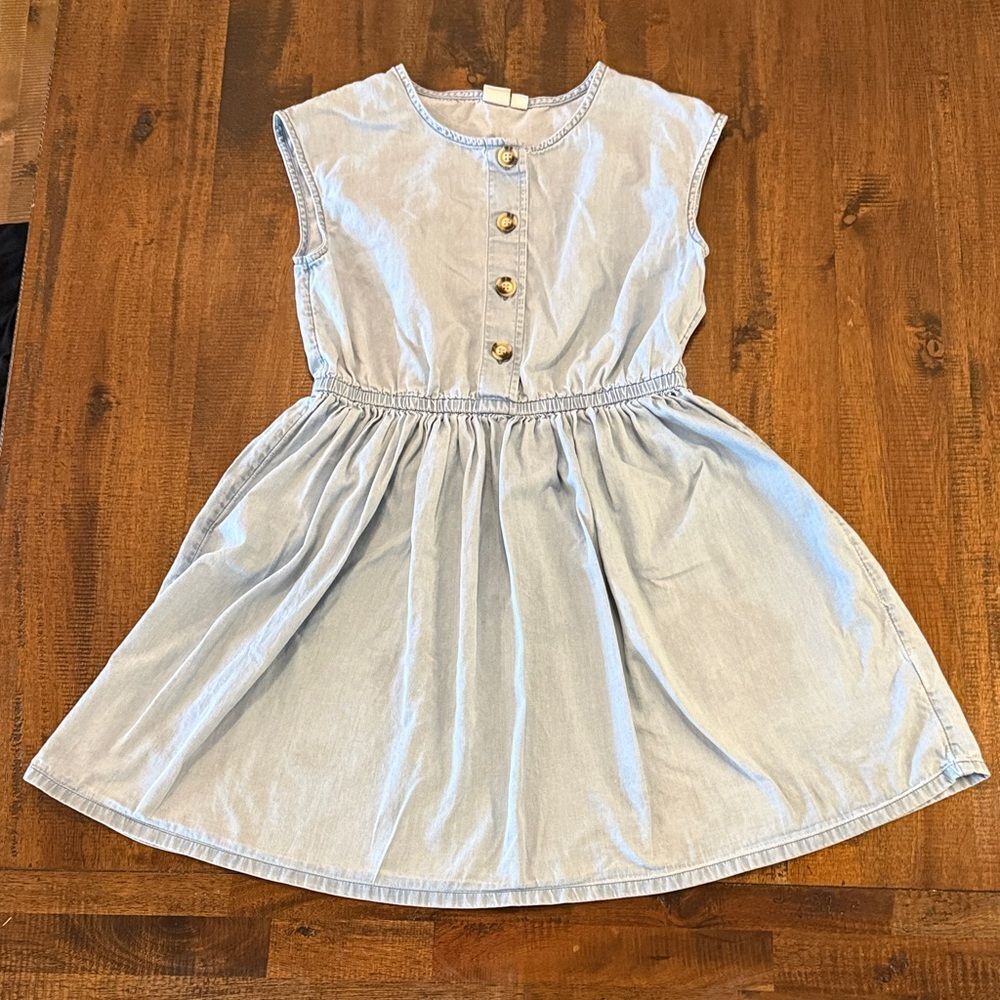 Gap light wash denim Sleeveless Kids Dress